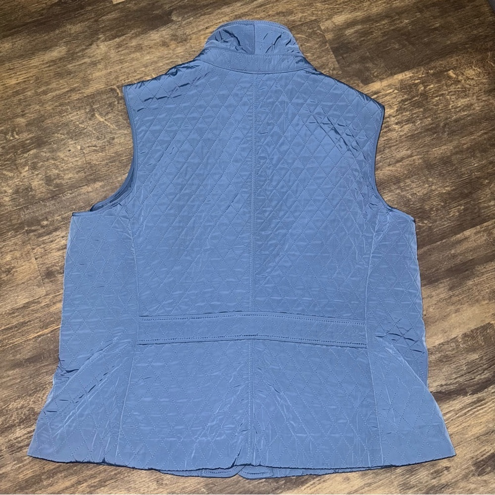 Talbots Women’sLight Blue Quilted Vest - Picture 5 of 8